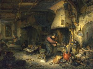 錬金術師 作： Adriaen Jansz. van Ostade